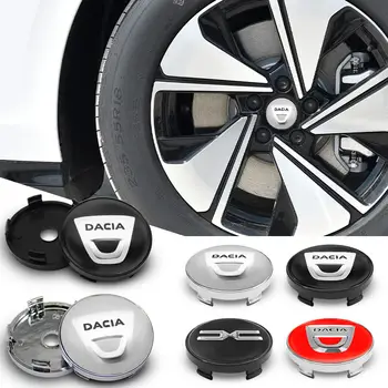 4ks 60mm logo Dacia auto kryty náboje kola samolepky pro Renault Austral Kadjar Megane Captur Arkana kryty ráfků autodoplňky 12 nejlepší prodej Krytka středu kola pro Renault - №1