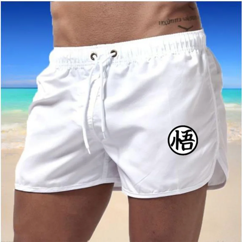 Men\'s beach pants summer unisex quick drying swimming pants slow running sports casual shorts