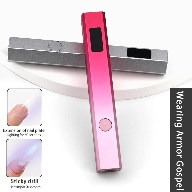 Professional Mini Handheld rechargeable 3W UV LED Lamp Cordless Portable Nail Polish Dryer Flash Curing Gel New Mini Handy