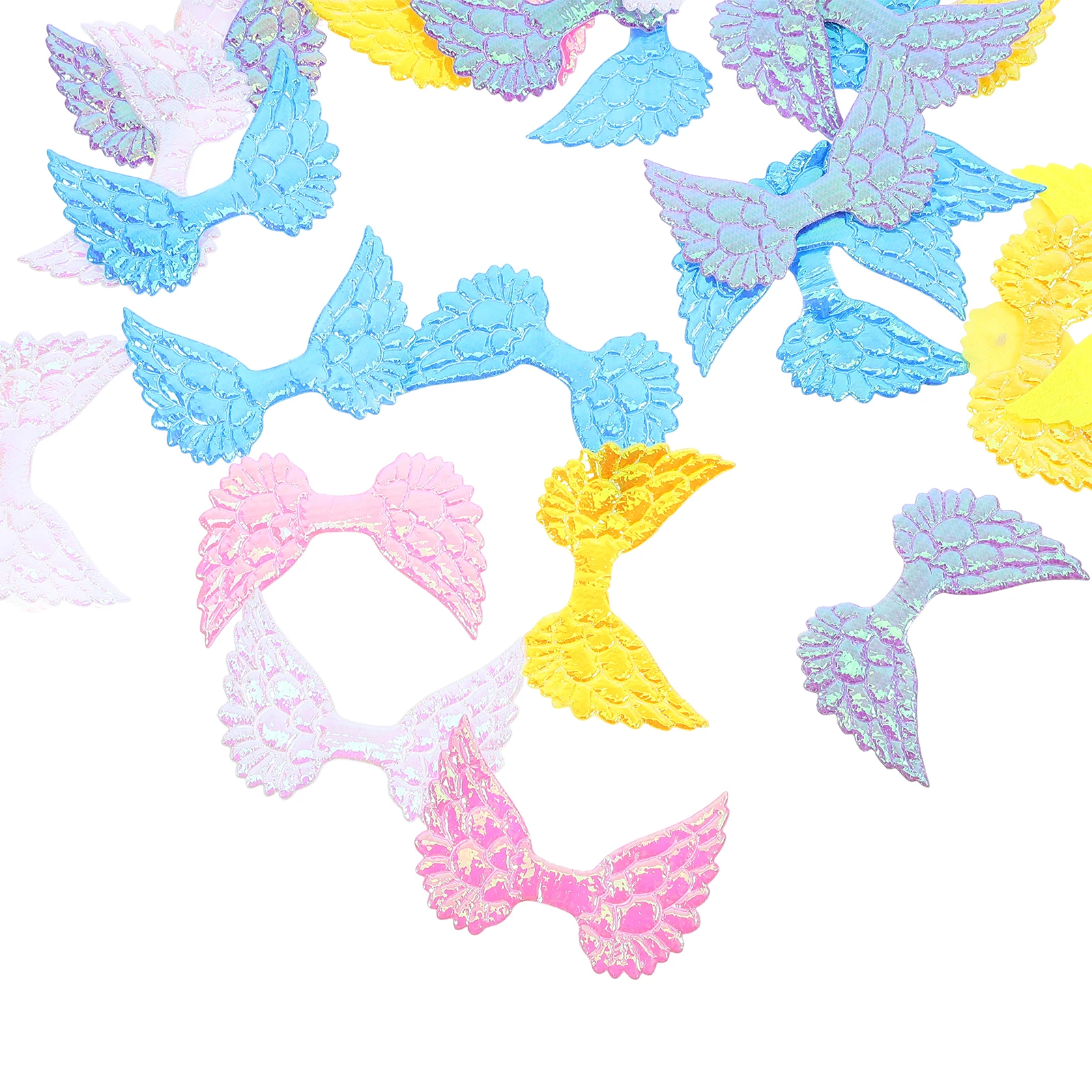 

50Pcs DIY Angel Wings Craft Patch Decoration Hair Clip Accessories Clothing Applique Decor