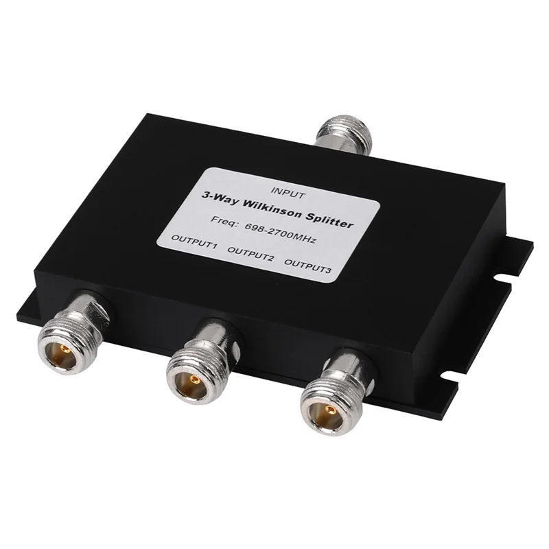 1 Stück 3-Wege Wilkinson Splitter Power Splitter Teiler Metall 698-2700 MHz Gsm 3G 4G WIFI Lte W-Cdma FDD Mobiler Signalverstärker