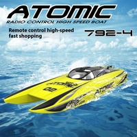 Volantex 792-4 RTR 70cm ATOMIC RC Boat 2.4G Brushless 60km/h High Speed Remote Control Boat Model Toys for Adults Boys Kids