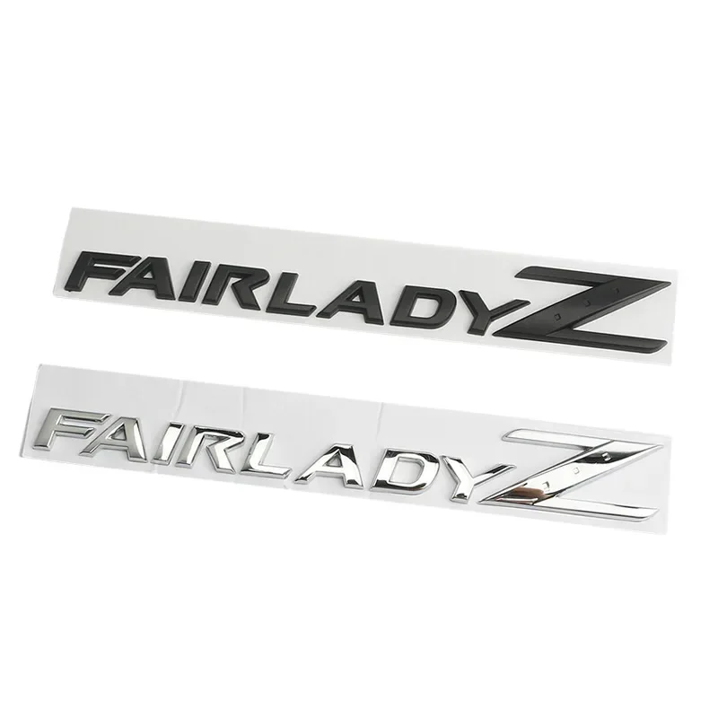 3D Letters Fairlady Z Logo Rear Boot Trunk Emblem Badge for Nissan Nismo 350Z 370Z Z33 GTR Side Fender Car Sticker Decals