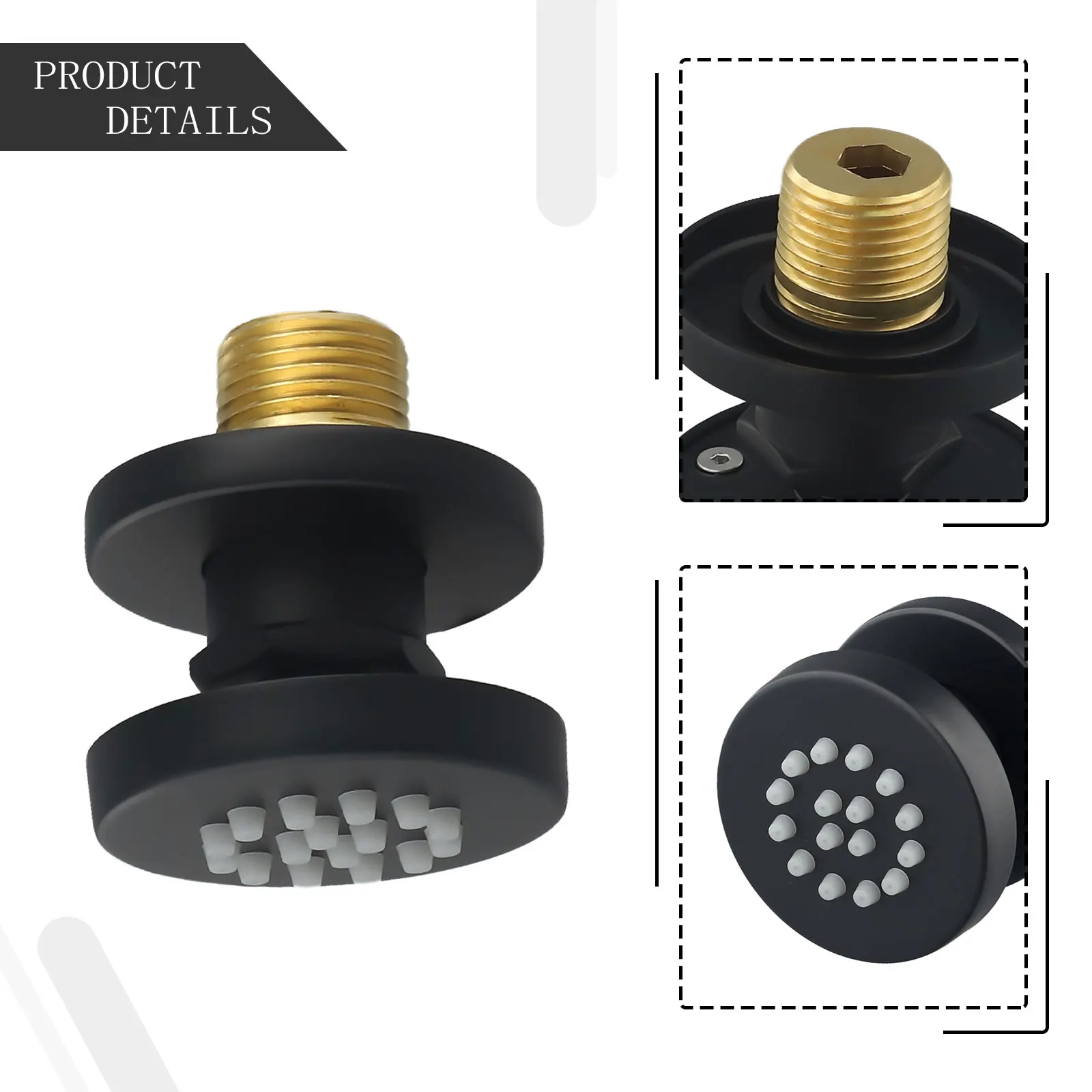 

Вращающаяся насадка для душа Насадка для душа Массажная спа-строительная ручная измерительная посылка Контенты из нержавеющей стали