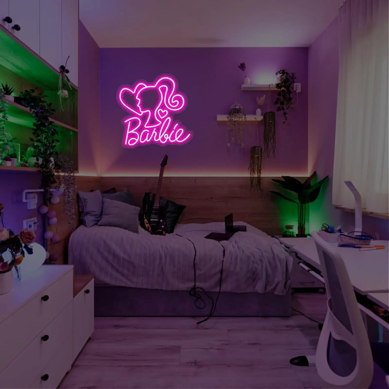 Neon Sign Pink Led Neon Light For Girls Room Light Up Sign For Bedroom Wall, Fun Girl’s Gift For Wedding Birthday Party Decor