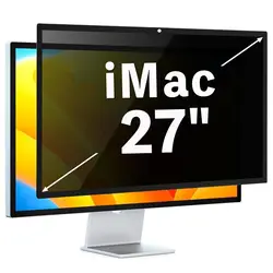For Apple iMac Large Screen Protector 27 Inch Nano Adsorption Privacy Protection Film Frame Sticker Compatible with 21.5