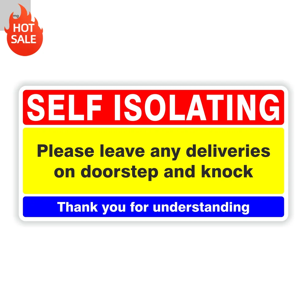 Self Isolating Vinyl Sticker Self Adhesive Decal For Car Window And Travel Case Decorative Design