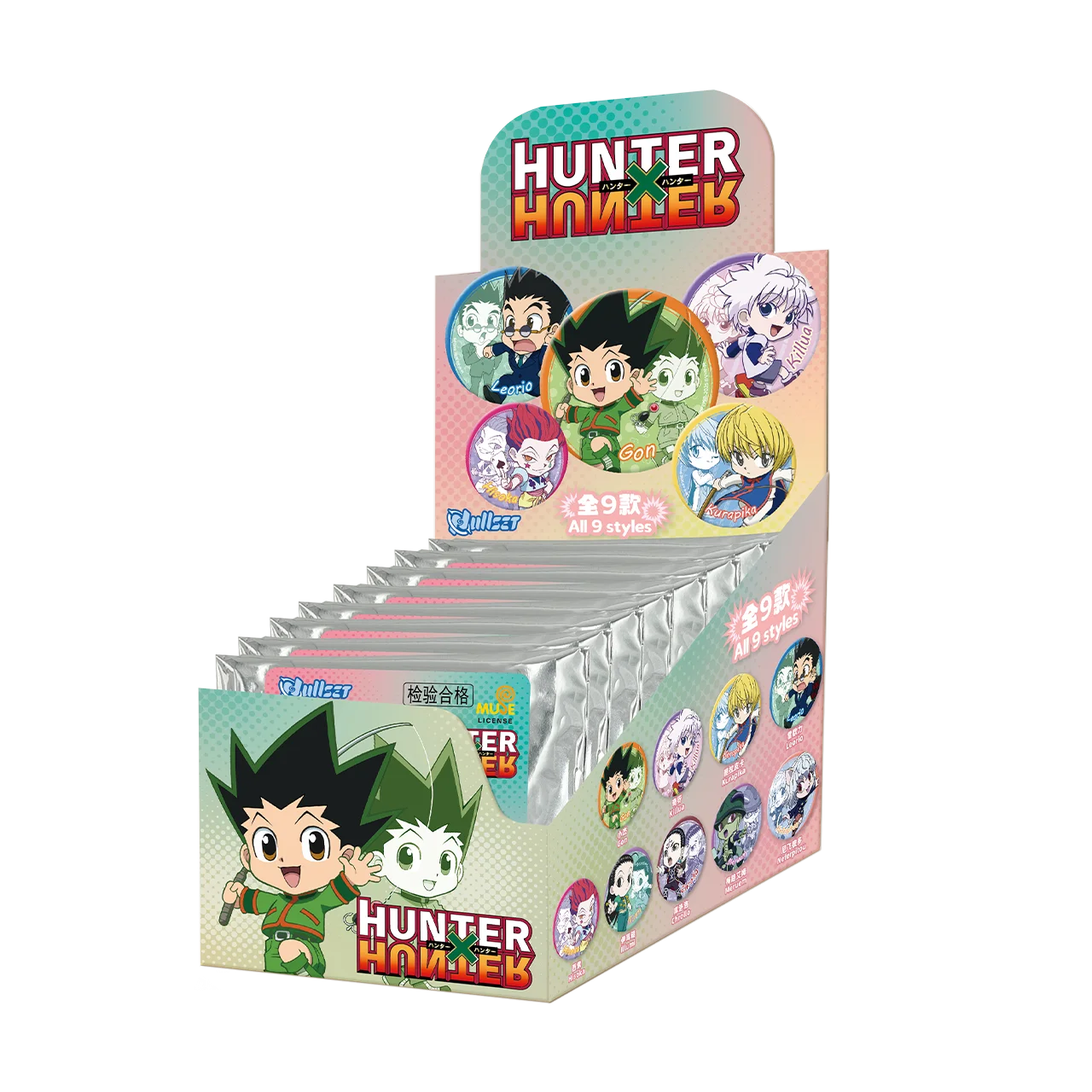 Original Nullset Hunter×Hunter Chibi Badge Series Blind Bags Cartoon Version Gon Killua Animation Peripheral Acg Goods Kids Gift