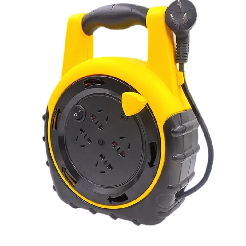 New Small Cable Reel Portable Cable Reel Engineering Winding Drag Reel Power Socket Snail