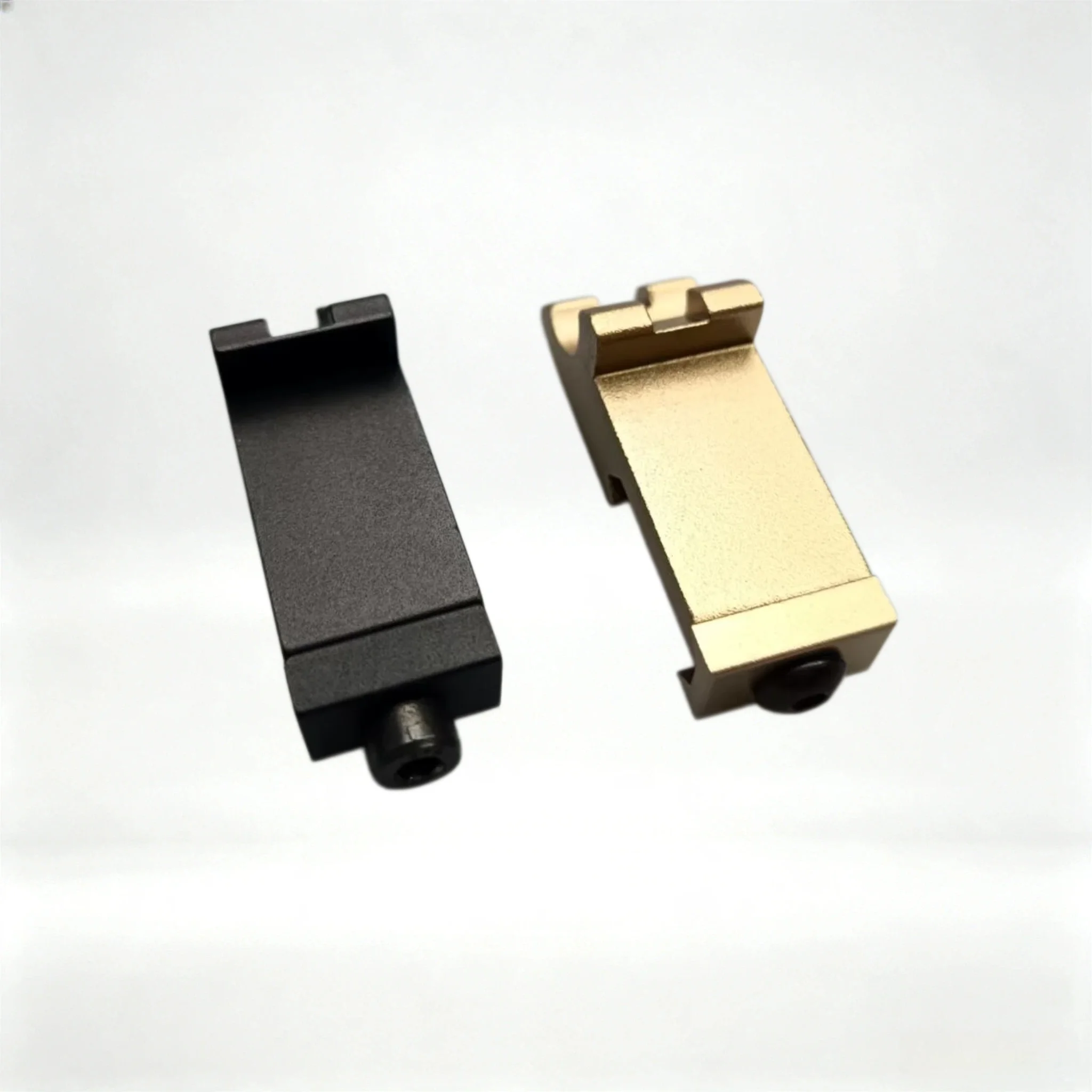45° Offset Mini Flashlight Side Mount for PRO/KAC Flip-up Sights, 20mm Picatinny Rail Aluminum Tactical Light Holder