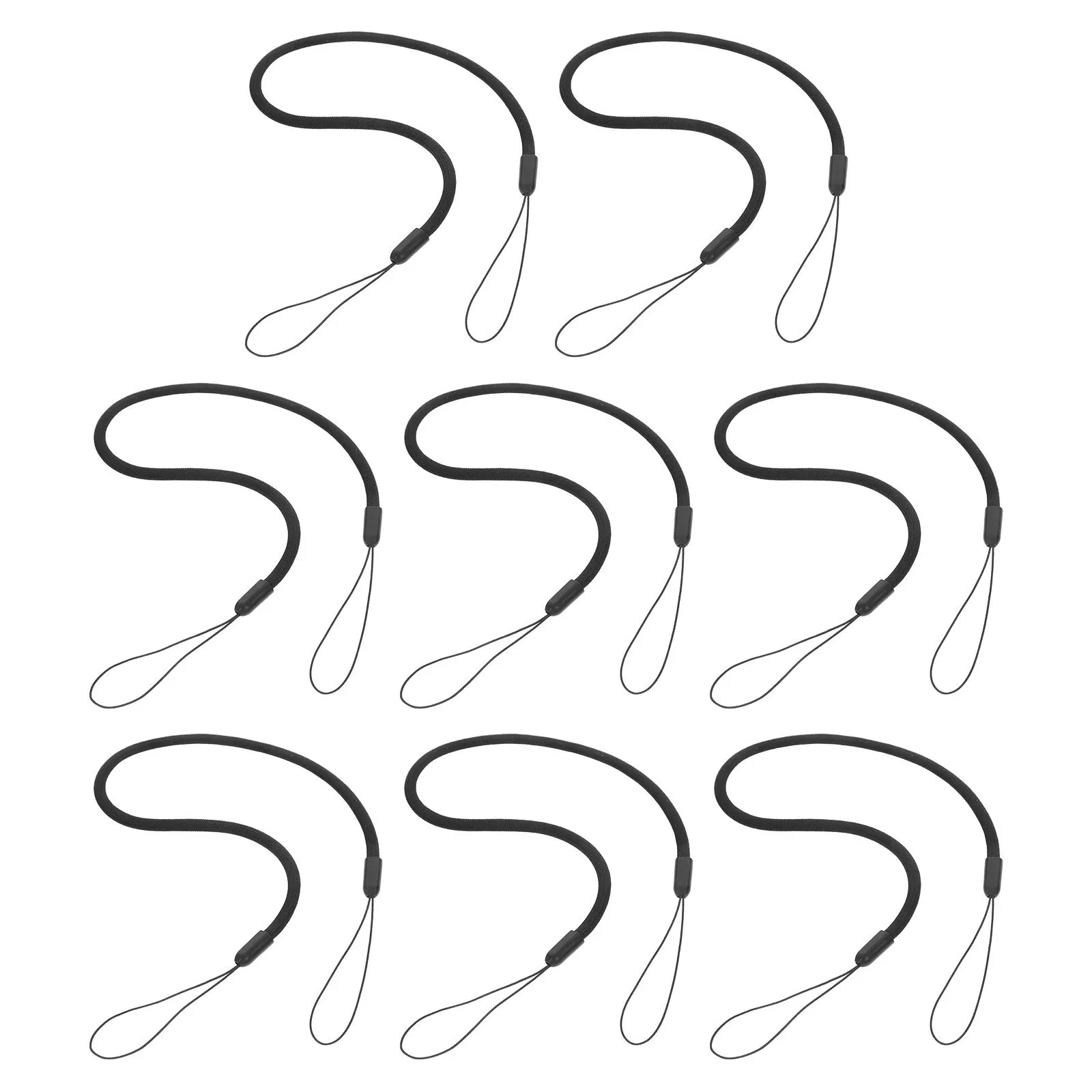 8 Stück elastisches, einziehbares Lanyard-Abzeichenband, dehnbarer Hals-ID-Kartenhalter, Stift-Stylus-Halteband für Büro, Schule, Touchscreen