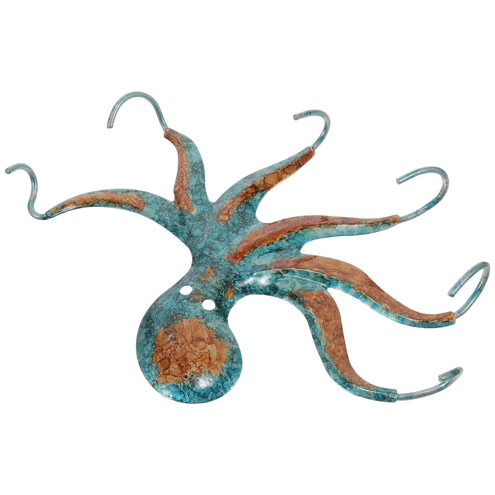 

Mounted Octopus Decorative Iron Heavy Duty Metal Wall For Kitchen Bathroom Towel Hanger Pothook Farmhouse Cast Iron Rustic Wall