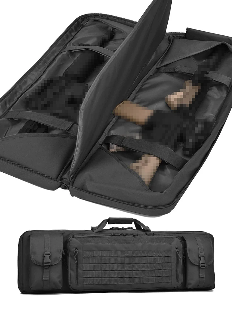 Outdoor-Jagdrucksack, langes und großes Fassungsvermögen, Molle-System für Angelzubehör, 46-Zoll-Range-Schießtasche – Detail 1