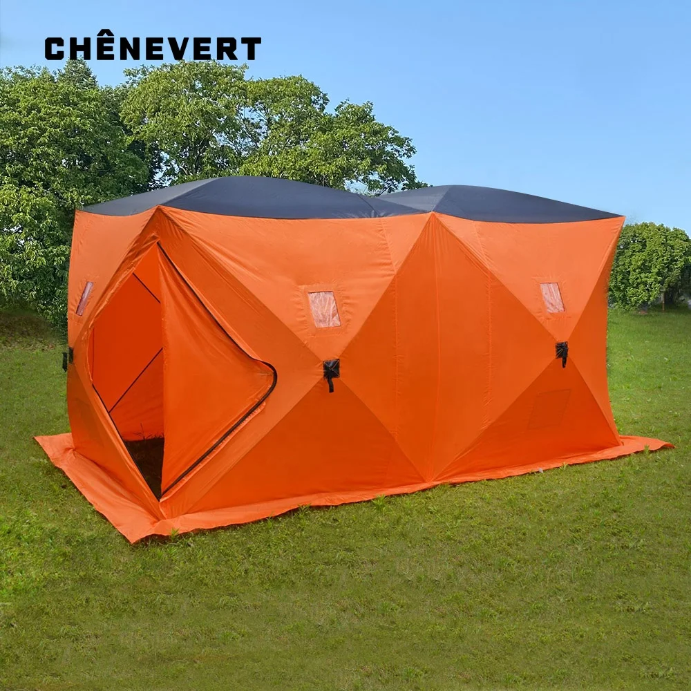 Factory Stock Ice Fishing Account Outside Camping Waterproof Warm Tent Waterproof Double-Layer Cotton Fishing Tent