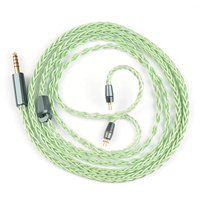 NICEHCK GreenMood Wire Unique Multi-material Combination Earphone Audio Cable 4.4mm 2Pin for 4U Himalaya Yume 2 ELIXIR A5000