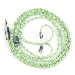 NICEHCK GreenMood Wire Unique Multi-material Combination Earphone Audio Cable 4.4mm 2Pin for 4U Himalaya Yume 2 ELIXIR A5000