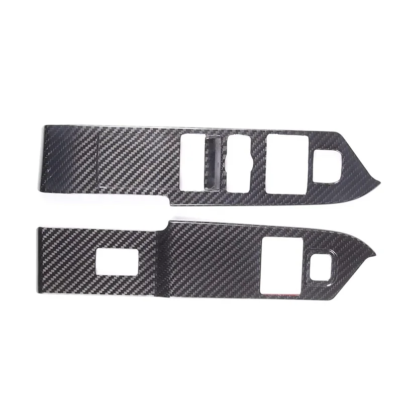 

Сухой переключатель подъема окна из углеродного волокна, накладка на рамку для Land Rover Defender 90 2020-2023, аксессуары для интерьера с левым рулем-L94A