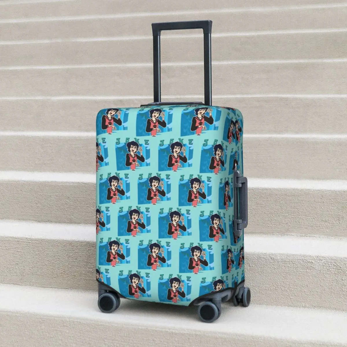 アドベンチャーキャンプ ジェイク スーツケースカバー 保護弾性トラベルラゲッジプロテクターカバー 18～32インチ用