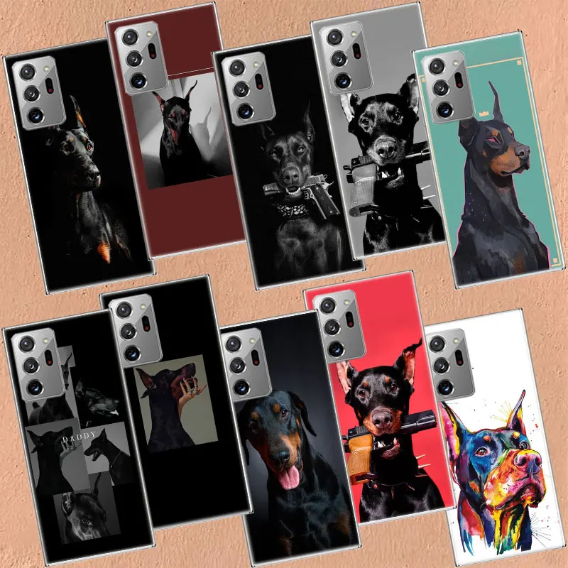 Animal Dachshund Doberman dog Phone Case For Samsung A55 A35 A25 A15 A05S A04 A04S A14 A24 A34 A54 M11 M12 M21 M30S M31 M31 M5