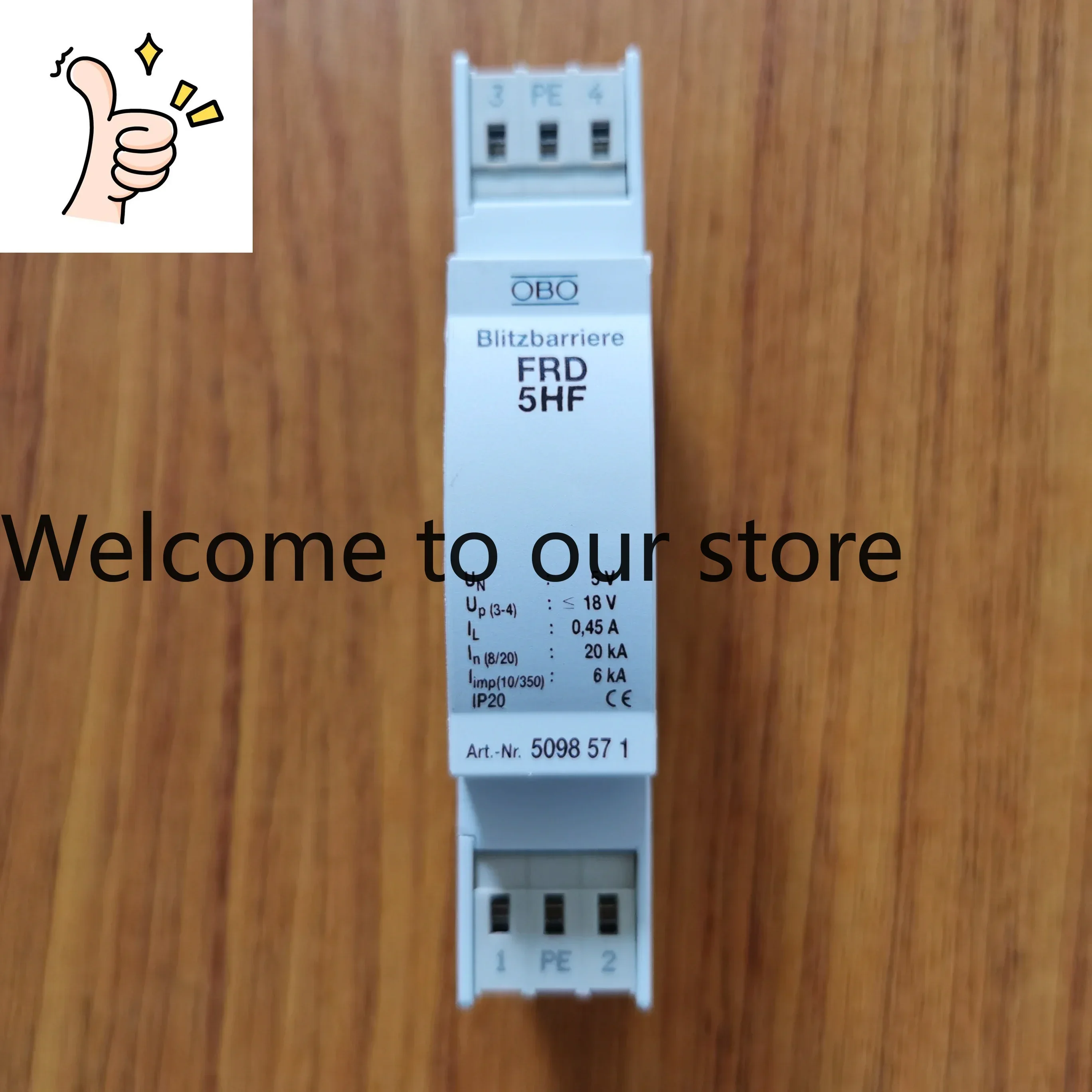 Free Shipping 5098571 Genuine OBO Analog Signal Lightning Protector FRD 5 HF Surge Protector Genuine Spot