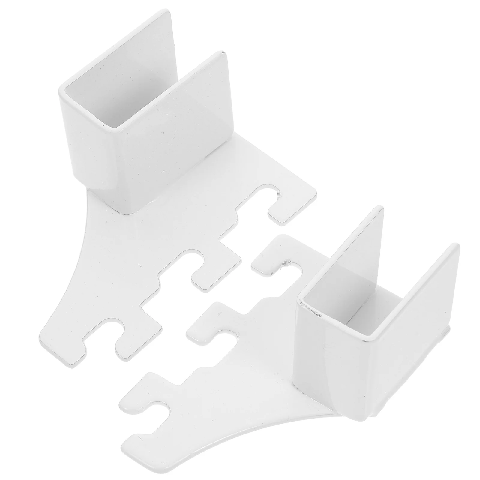 

2pcs Shelf Pegs For Kitchen Stainless Steel Self-Locking Bracket Clips Square Tube Adjustable Shelving Brackets Cabinet Support