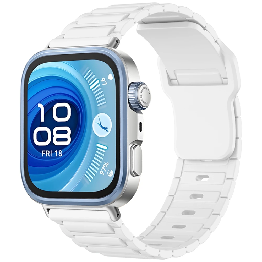 シリコン時計バンド Huawei 社時計 FIT 3 / 4 / 4 PRO スマートウォッチスポーツストラップ時計磁気バックルバンド交換用