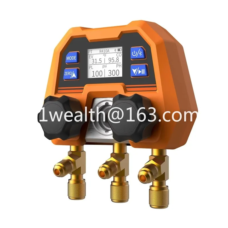 Smart Digital Manifold Gauge with Blue Tooth Subverse Traditional Pressure Gauge OTA Remote Firmware Upgrade DMG-4B