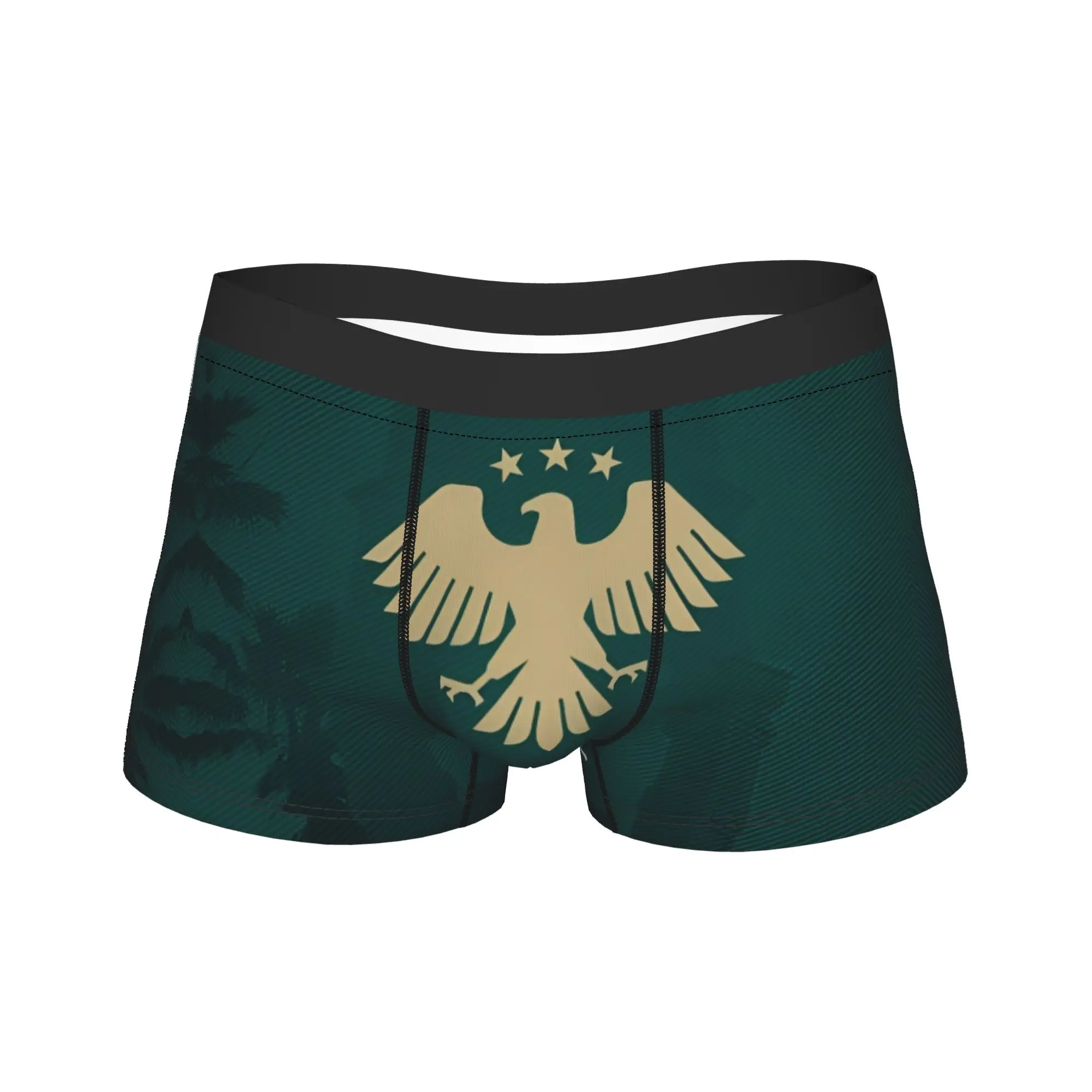

Men Eagle of Syria Underwear 2025 Symbol Sexy Boxer Briefs Shorts Panties Homme Mid Waist Underpants Plus Size