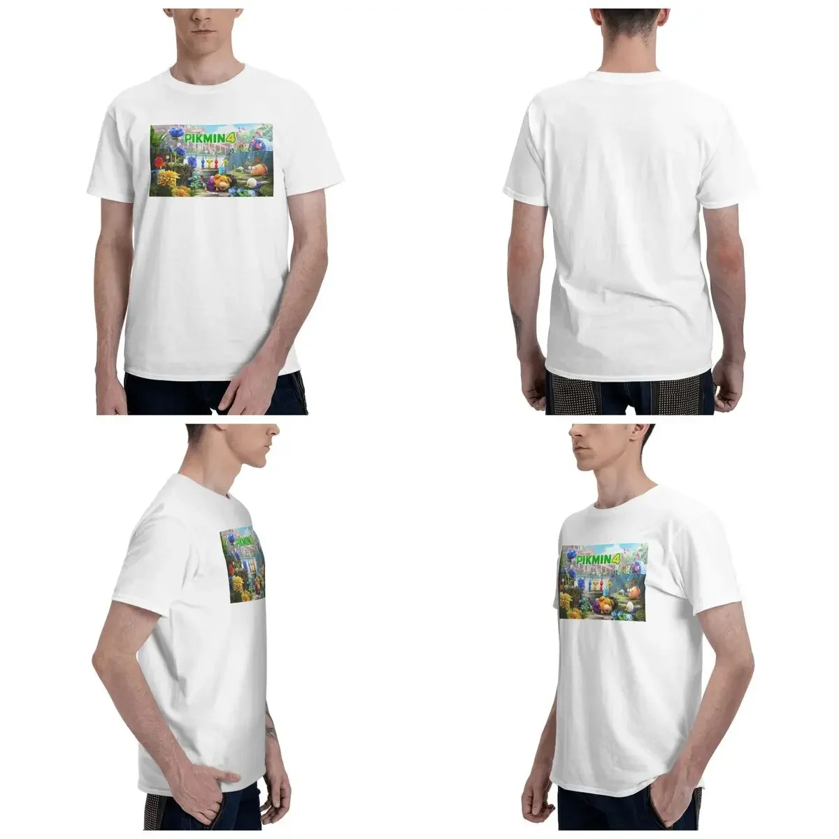 Pikmin 100% Cotton T-Shirt Men'sFunny T Shirts Men O-Neck Short Sleeve S-6XL
