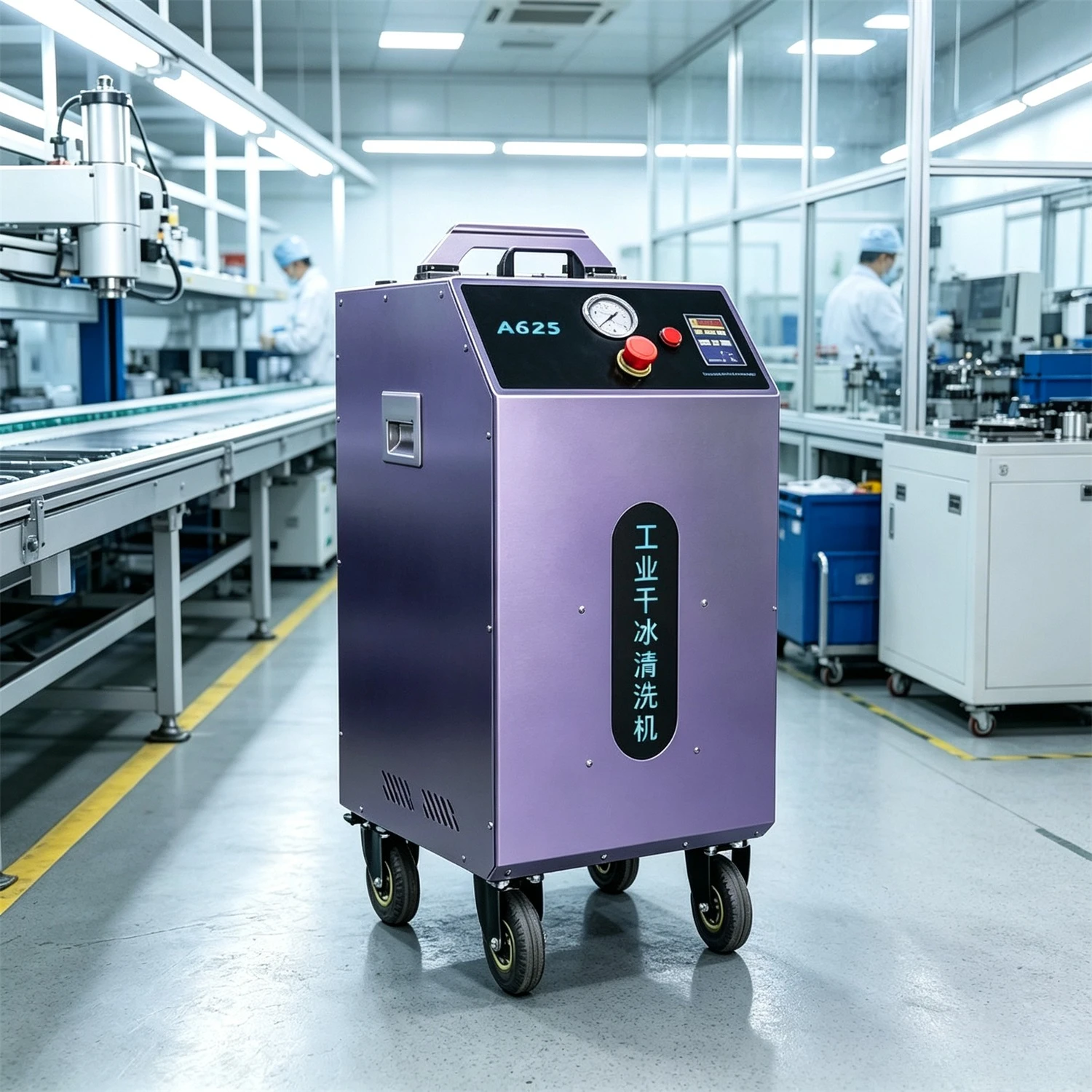 Customized Dry Ice Blasting Machine Car Interior Ceiling Cleaning Machine Dry Ice Blasting Machine For Cars