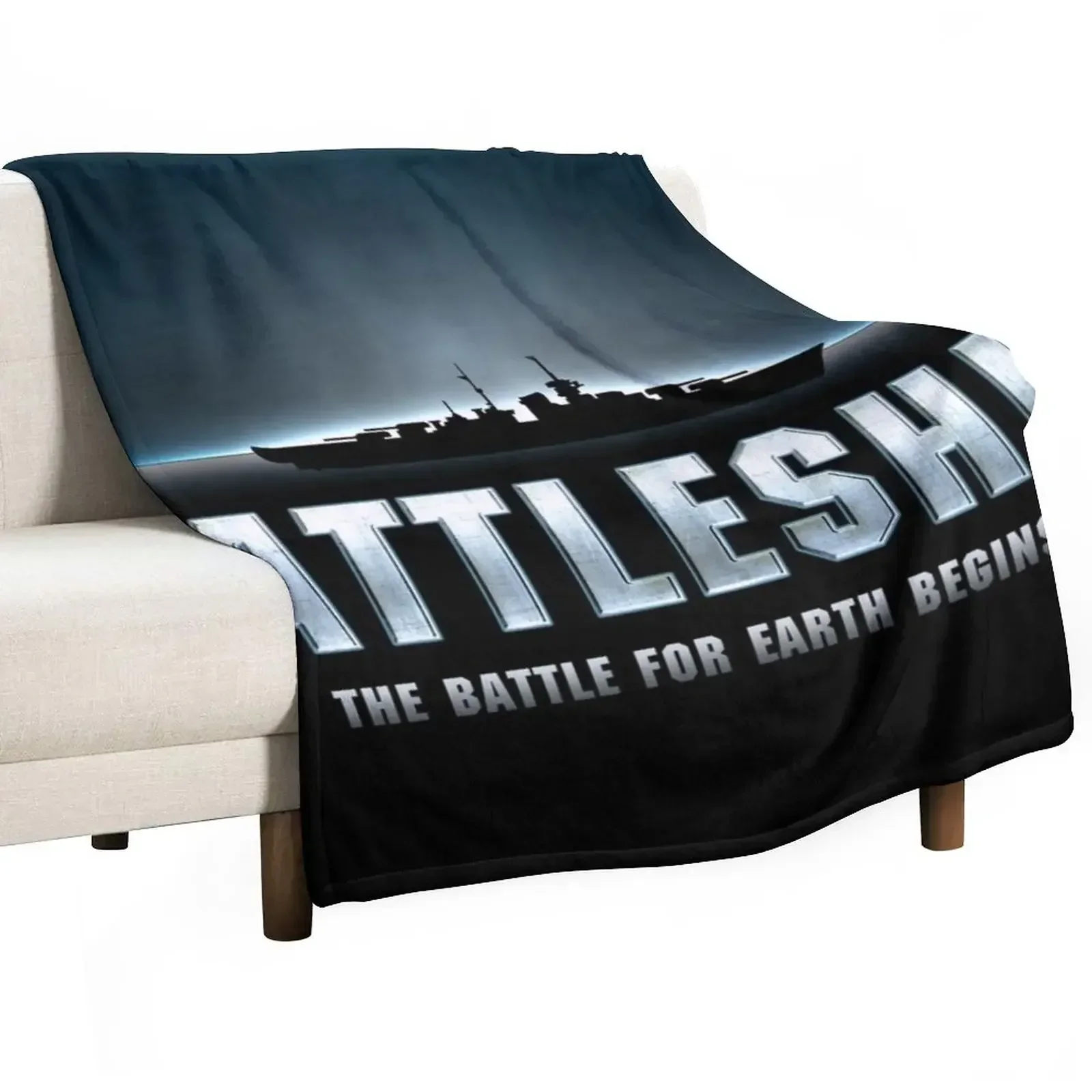 Battleship Throw Blanket sofa bed Shaggy Decoratives Retros Blankets