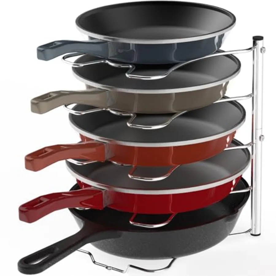 

Cabinet Pantry Pot and Pan Organizer Holder Rack
