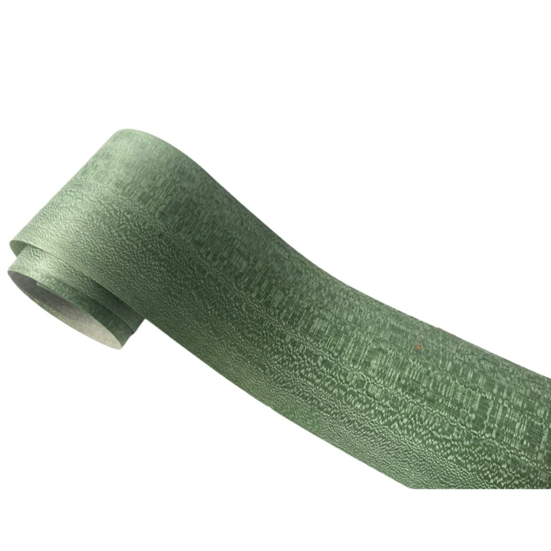 Natural Emerald Green Nice Veneer, 0.3mm,250x18cm, Suitable For Gift Box And Furniture Refinishing.(Backing Non-woven Fabric)