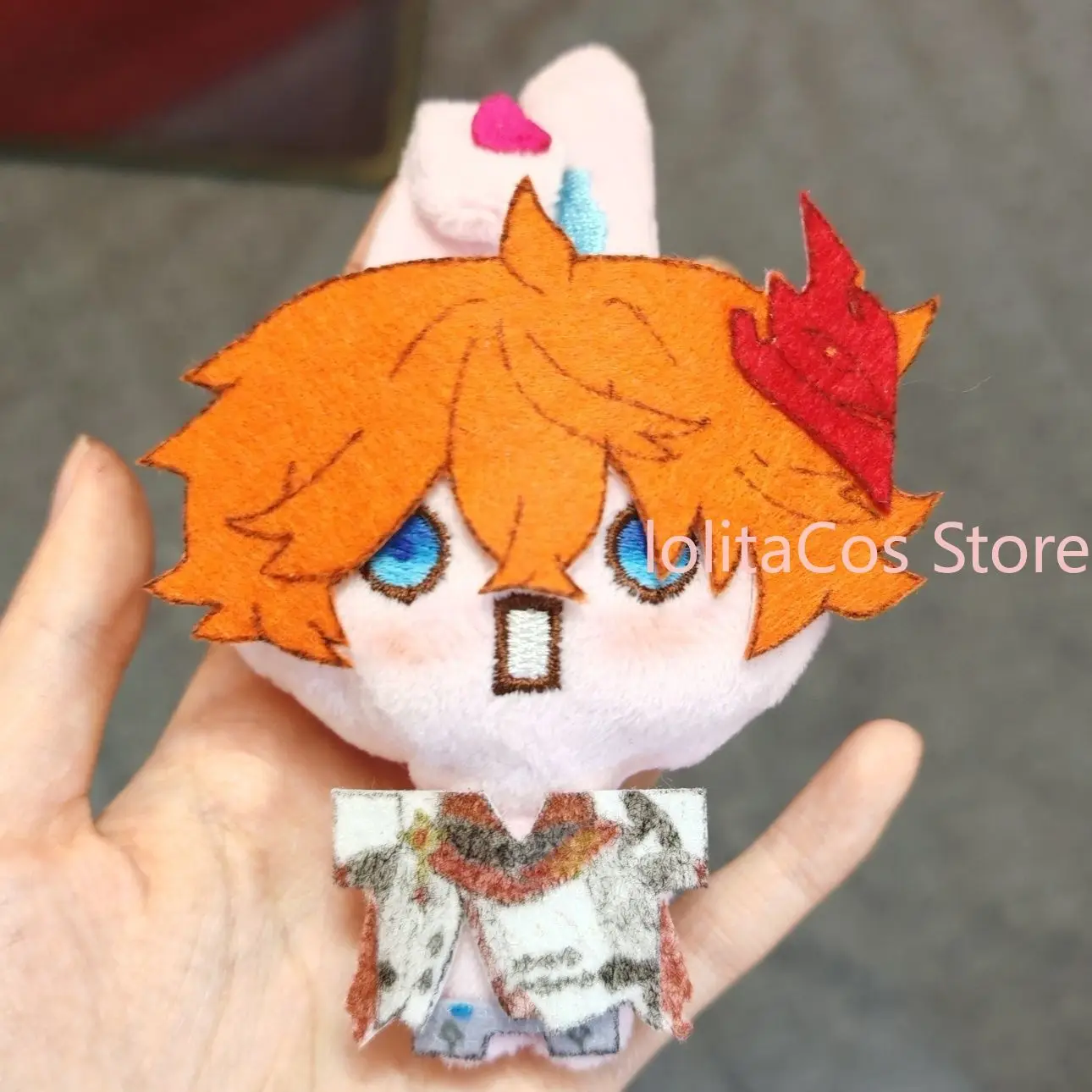 Genshin Impact Furina Hu Tao Kazuha Nahida Handmade Plush Doll Anime Stuffed Toy Bunny Keychain Pendant Gift Birthday Cosplay view 6