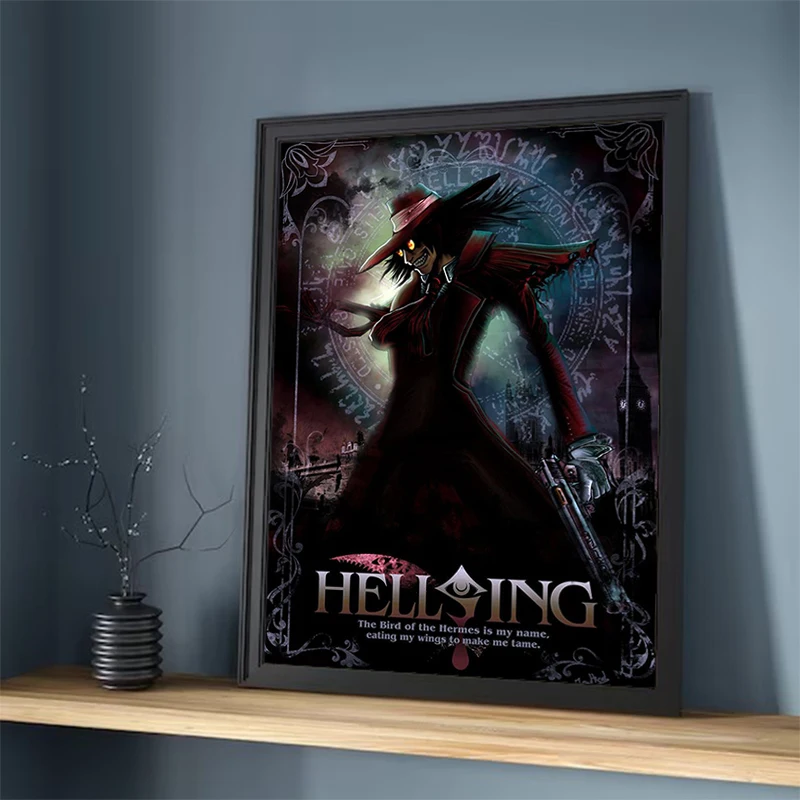 Anime Hellsing Poster Decoration Home Decor Posters for Wall Art Canvas Painting Interior Paintings Room Decorations Decorative