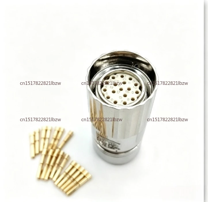 Standard M23 M623 Straight Type Internal Thread/External Thread 17 Pin Plug or Female Male Connector Single