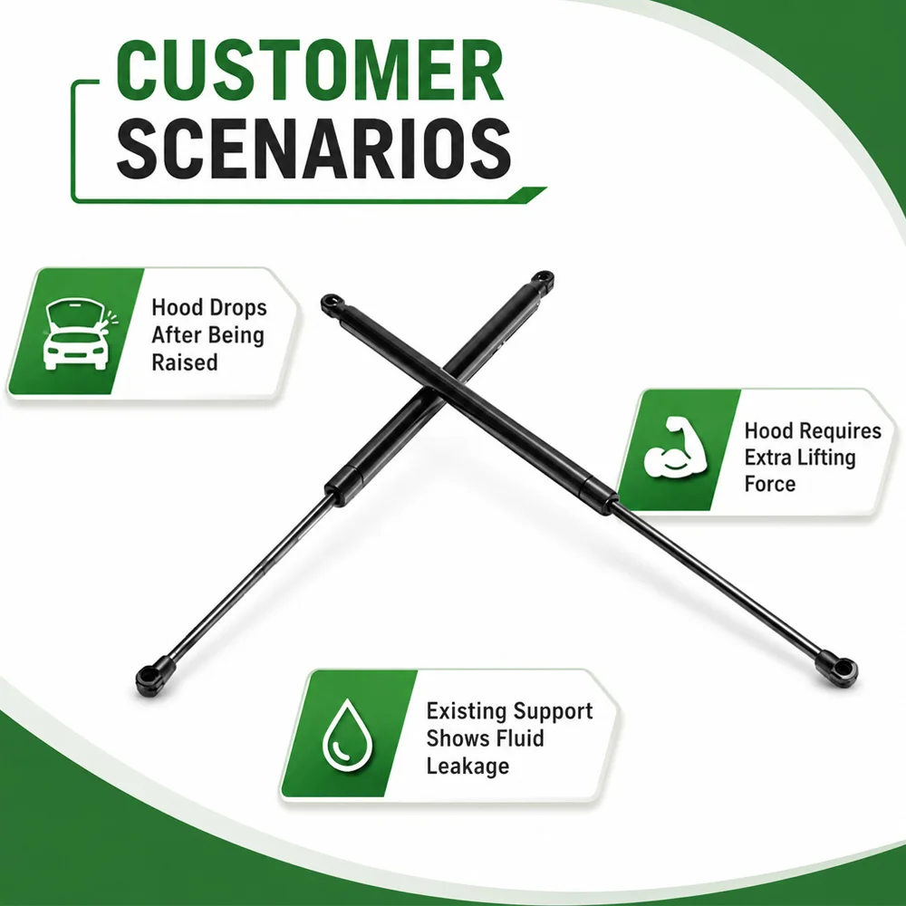 2 pcs For Lexus GS300 GS350 GS430 GS460 GS450h Front Hood Lift Support Strut 53450-0W071  53440-0W091 53450-0W070 53440-0W090