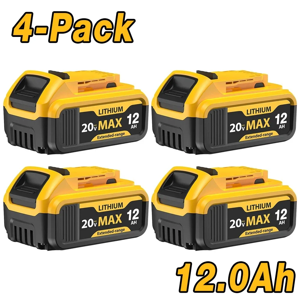 

DHL 12.0Ah for DeWalt 20V Max Battery- Compatible with DCB206 DCB200 DCB201 DCB207 DCB203 DCB205, Fits 20V Lithium ion Tools