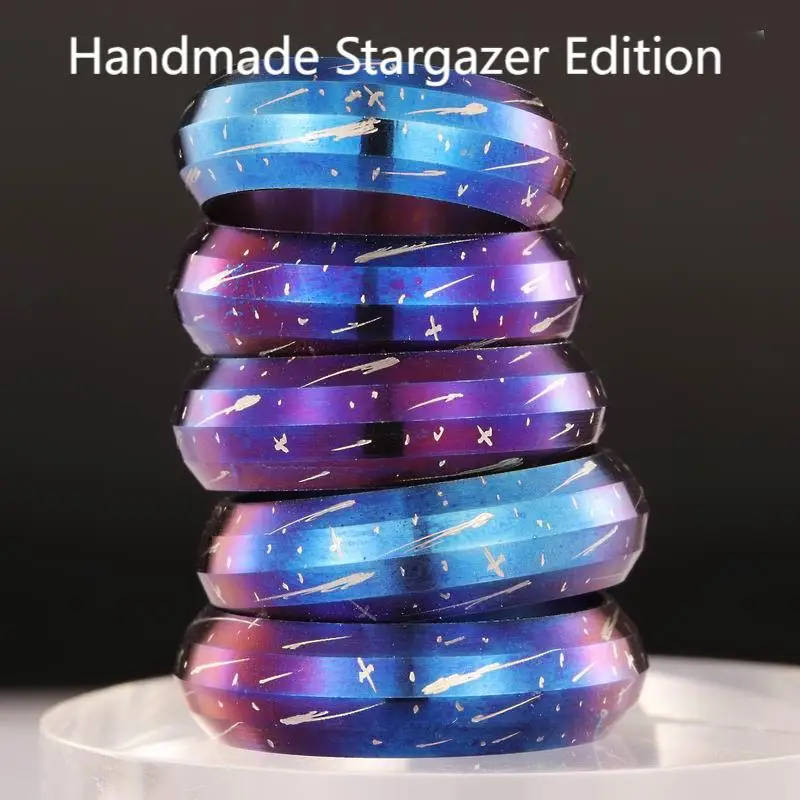 

1 шт., карманный инструмент EDC, кольцо из титанового сплава, кольцо с хвостом, четырехстороннее кольцо ручной работы