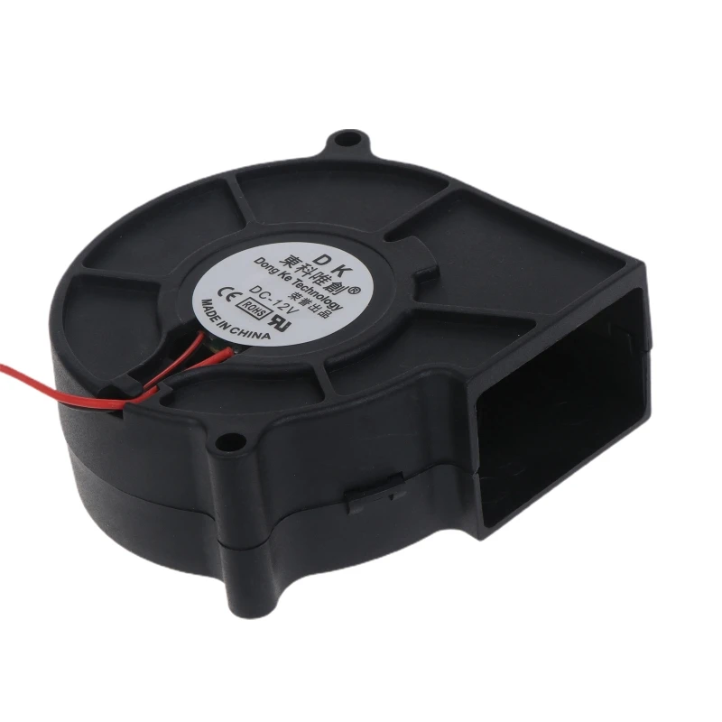 สำหรับ 12V 4.4W บาร์บีคิวพัดลมเครื่องเป่าลมย่างปิคนิคเตาไม้ทำอาหาร 75x75x30