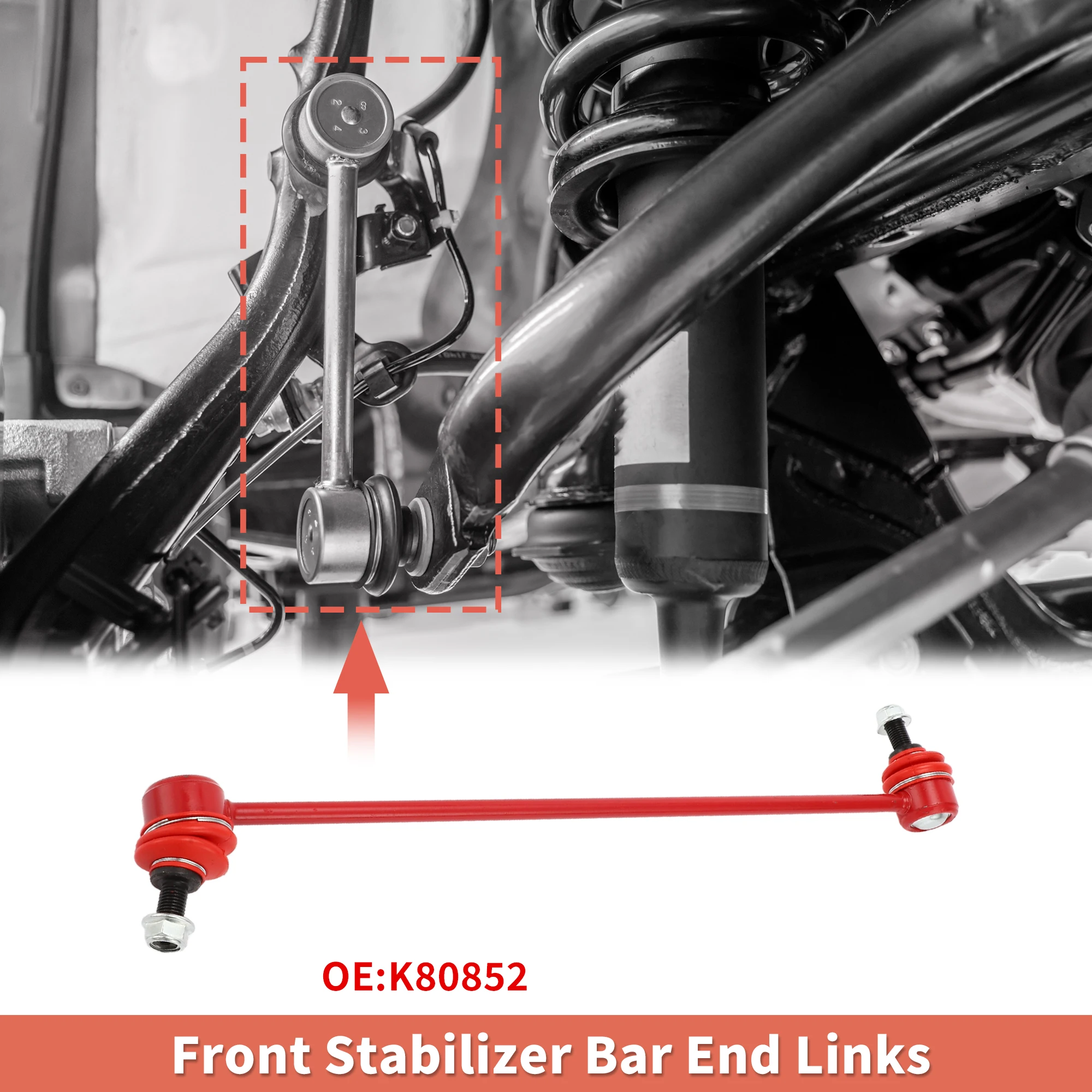 UXCELL 2 peças de kit de ligação estabilizadora de barra estabilizadora frontal para relé Saturn 05-07 No.K80852
