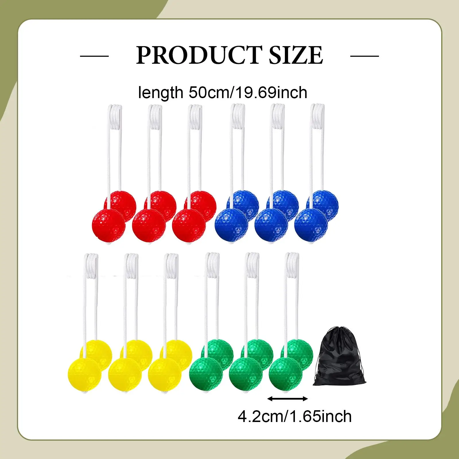 12 Pieces Ladder Balls Golf Tossing Balls Golf Swinging with Storage Bag Bolas 12 Pieces Ladder Balls Golf Tossing Balls Golf Swinging with Storage Bag Bolas