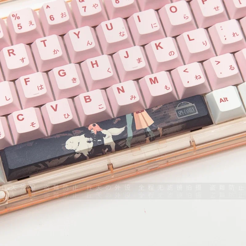 SPYxFAMILY Keycap Cute Anime Anya Keycaps Fullset PBT Cherry Profile Profile Decoration Keycaps for Mechanical Keyboard Gift
