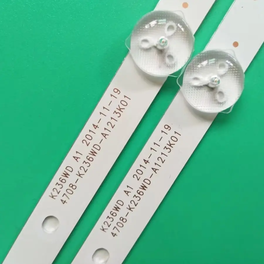 2pcs 24 polegadas LED Backlight Strip para TV K236WD 4708-K236WD-A1213K01 24J1000 5 LEDs 23,6''