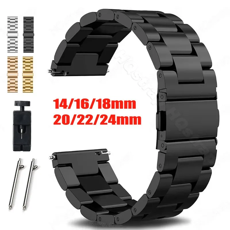 20/22mm Starlight Stainless Steel Watch Band Strap For Samsung Galaxy Watch 3 4 5 Pro 40mm 44mm 42mm 46mm Active2