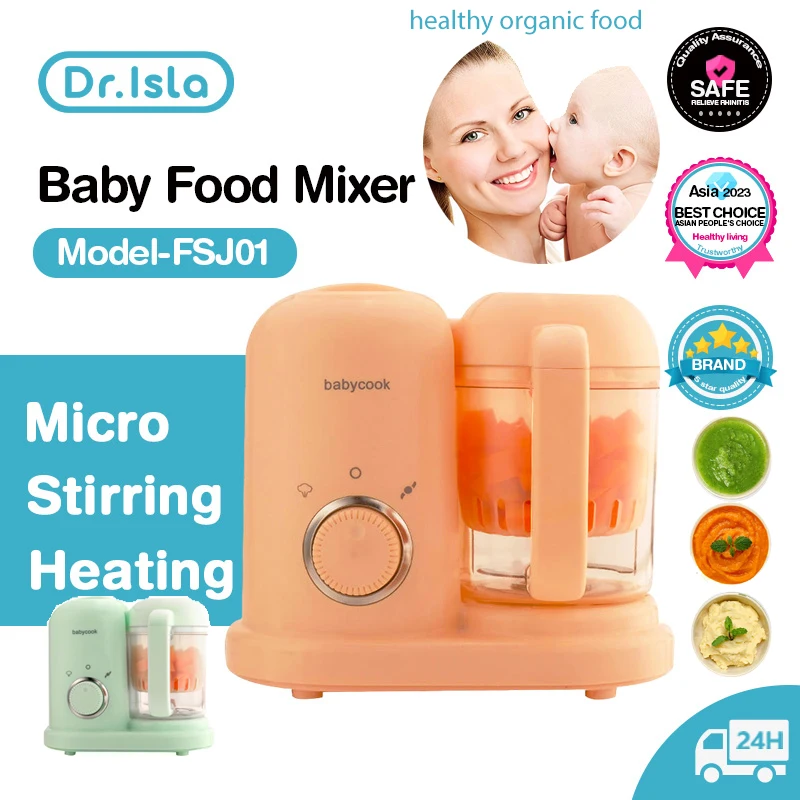 Dr.isla Multifunctional Baby Food Maker Supplementary Food Processor Kids Food Mill Steaming Stirring Warming Cooking Machine