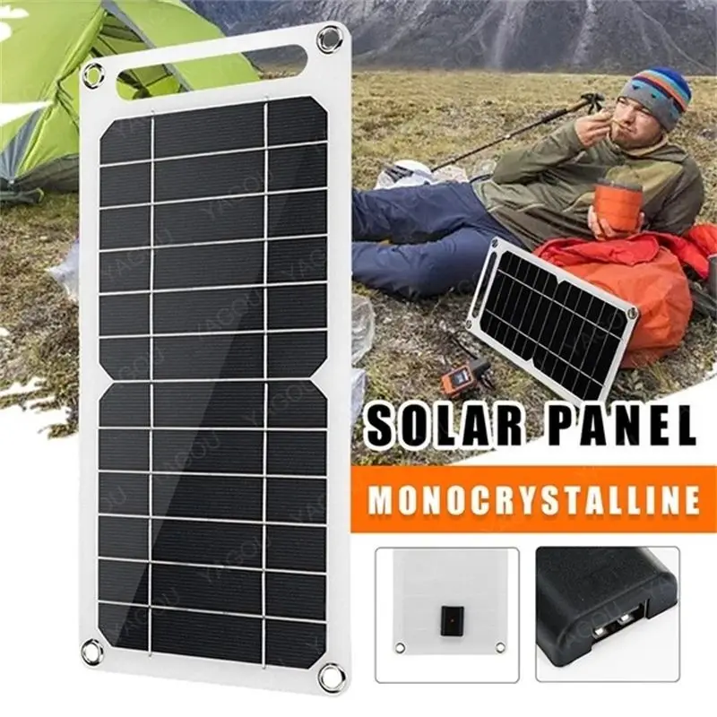 30W 5V High Power Solar Panel USB Waterproof Outdoor Hiking Camping Portable Battery Solar Charger Board for Phone Power