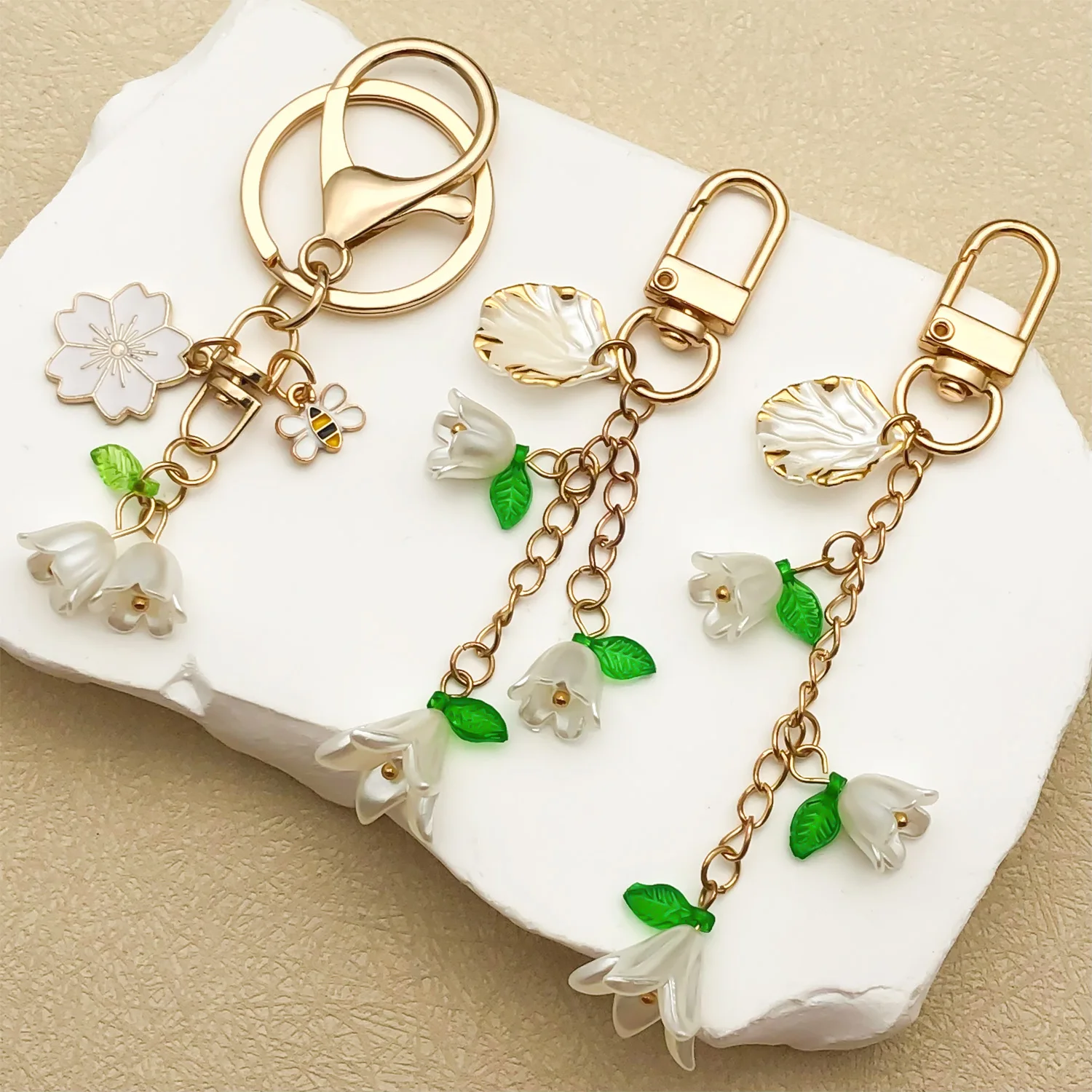 1 шт., милый эмалированный брелок с цветком, брелок с растением, подвески для женщин и девочек, сумка, подвески, декор, сделай сам, ювелирные изделия ручной работы, подарки