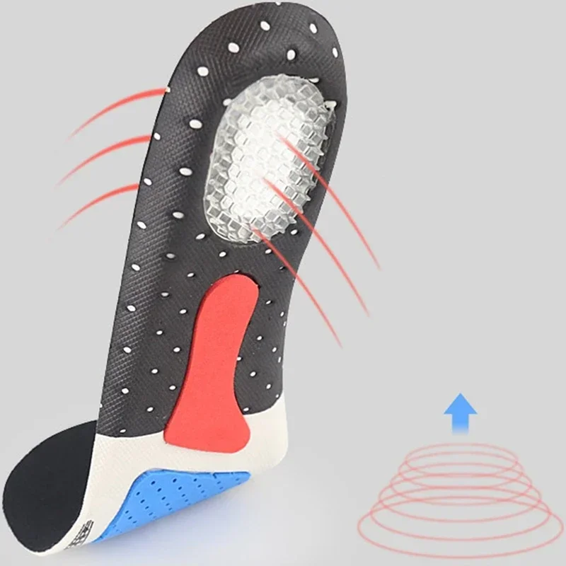 Professional Sneakers Insoles 1 Pair Sports Shoes Comfort Pads Arch Support Foot Care Silicone Gel Breathable Insert Cushion