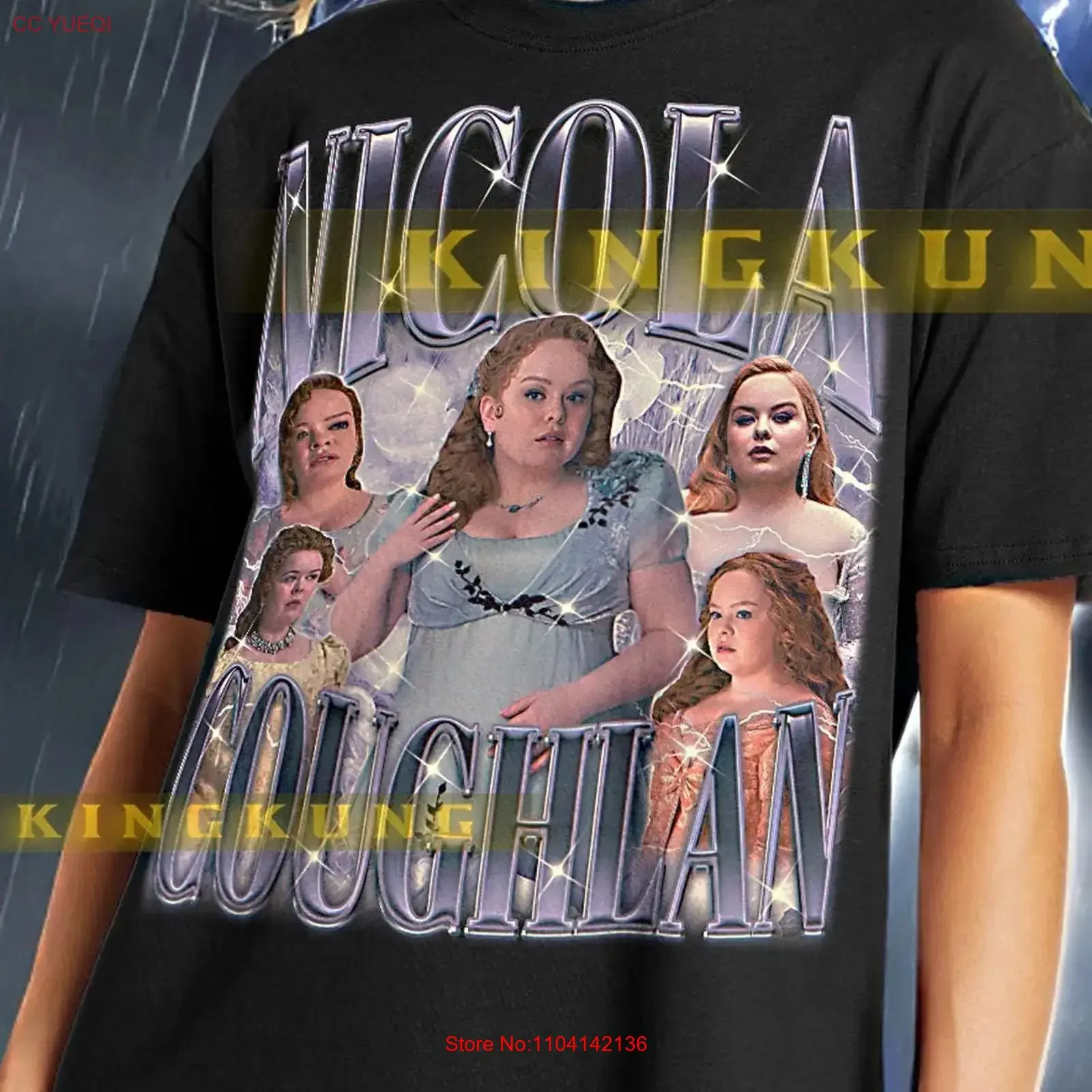 NICOLA COUGHLAN T Shirt Vintage Retro 90s Bootleg saf vintage Washed fashion Versatile Soft Stylish Stretched designer clothes
